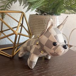 LV dog Keychain