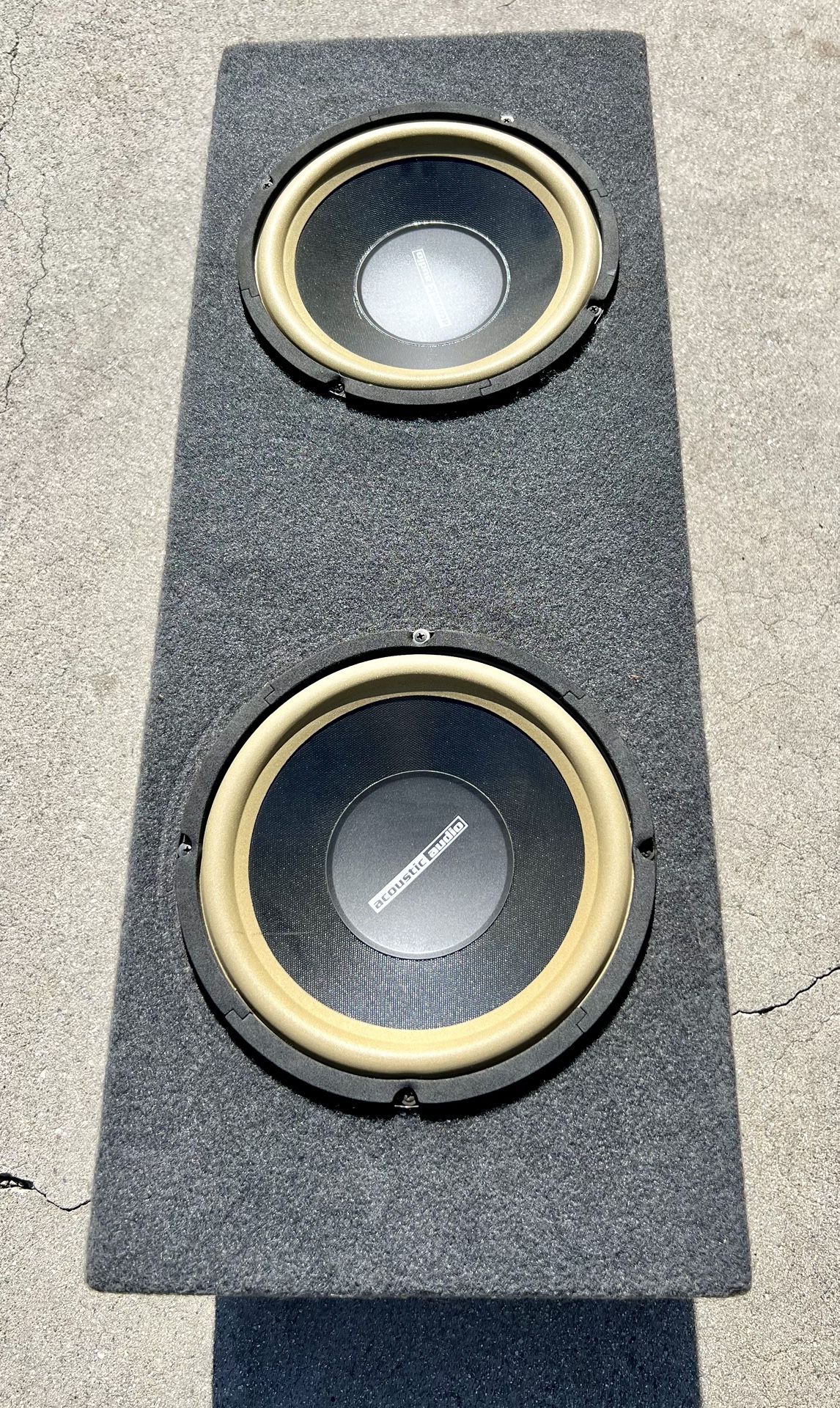Subwoofer Box With 10” Acoustic Audio Speakers