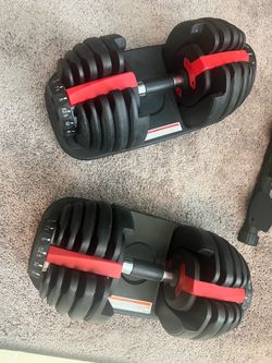 Adjustable Dumbbells (5-52.5 lbs) + FREE Weight Bench Bundle