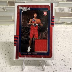 Panini 2025-26 Donruss Threads Jamir Watkins RC Mem Insert DT-JWW Wizards
