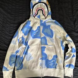 LIQUID CAMO SHARK FULL ZIP HOODIE RELAXED FIT MENS