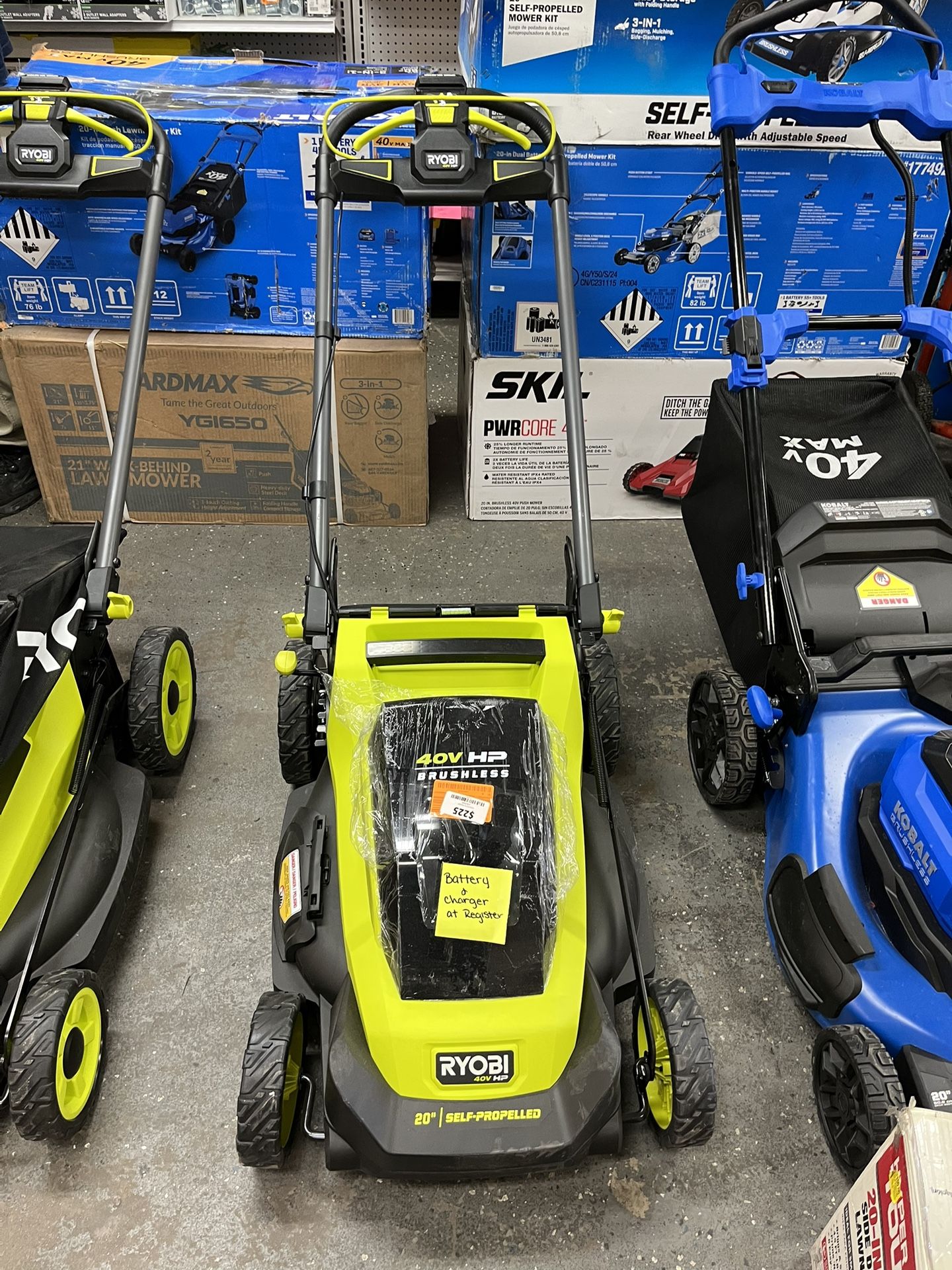 40V HP Brushless 20 in. Cordless Electric Battery Walk Behind Self-Propelled Lawn Mower