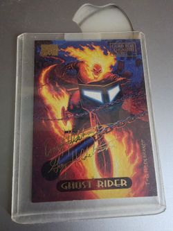 1994 Fleer Marvel Masterpieces Ghost Rider 42 Gold Foil Signature Series