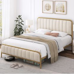 Full Size Upholstered Bed Frame