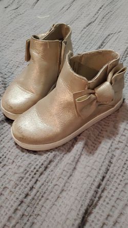Gold girl boots