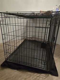 Amazon Basic Dog Crate 48" x 30" x 32.5", Black