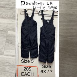 KIDS SNOW BIBS SIZE 5 Or 6X / 7  Or MANY OTHER SIZES 20$ EACH  also have some kids snow boots check my page