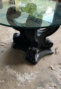 Rare glass topped table