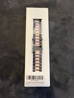42MM Black and Rose Gold Apple Watch