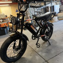 Electric Bike for Adults, 20" Fat Tire Electric Dirt Bike with 48V 18Ah Battery, 50-70 Miles Electric Motorcycle Ebikes, 750W