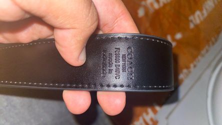 Coach Leather Belt Black