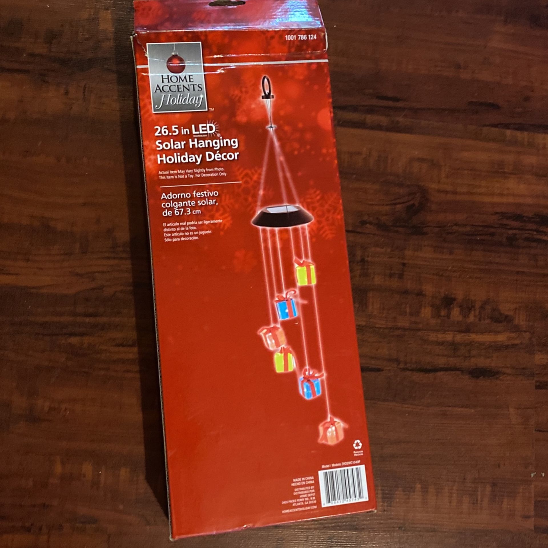 Solar Hanging Holiday Decoration Perfect For Outdoors