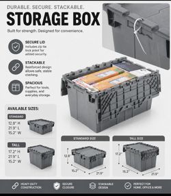 gray totes storage bins