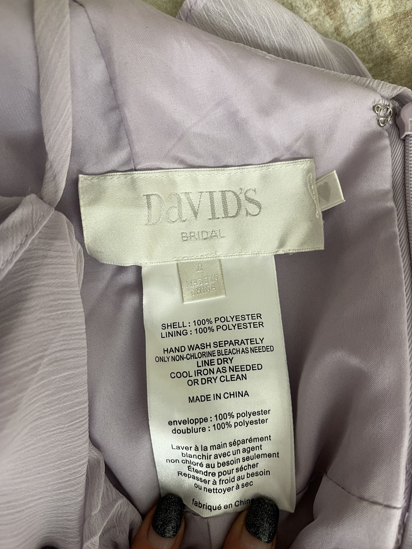 David’s Bridal Bridesmaid Dress 
