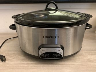 Crock-Pot 7-Quart Smart-Pot Slow Cooker Brushed Stainless Steel 