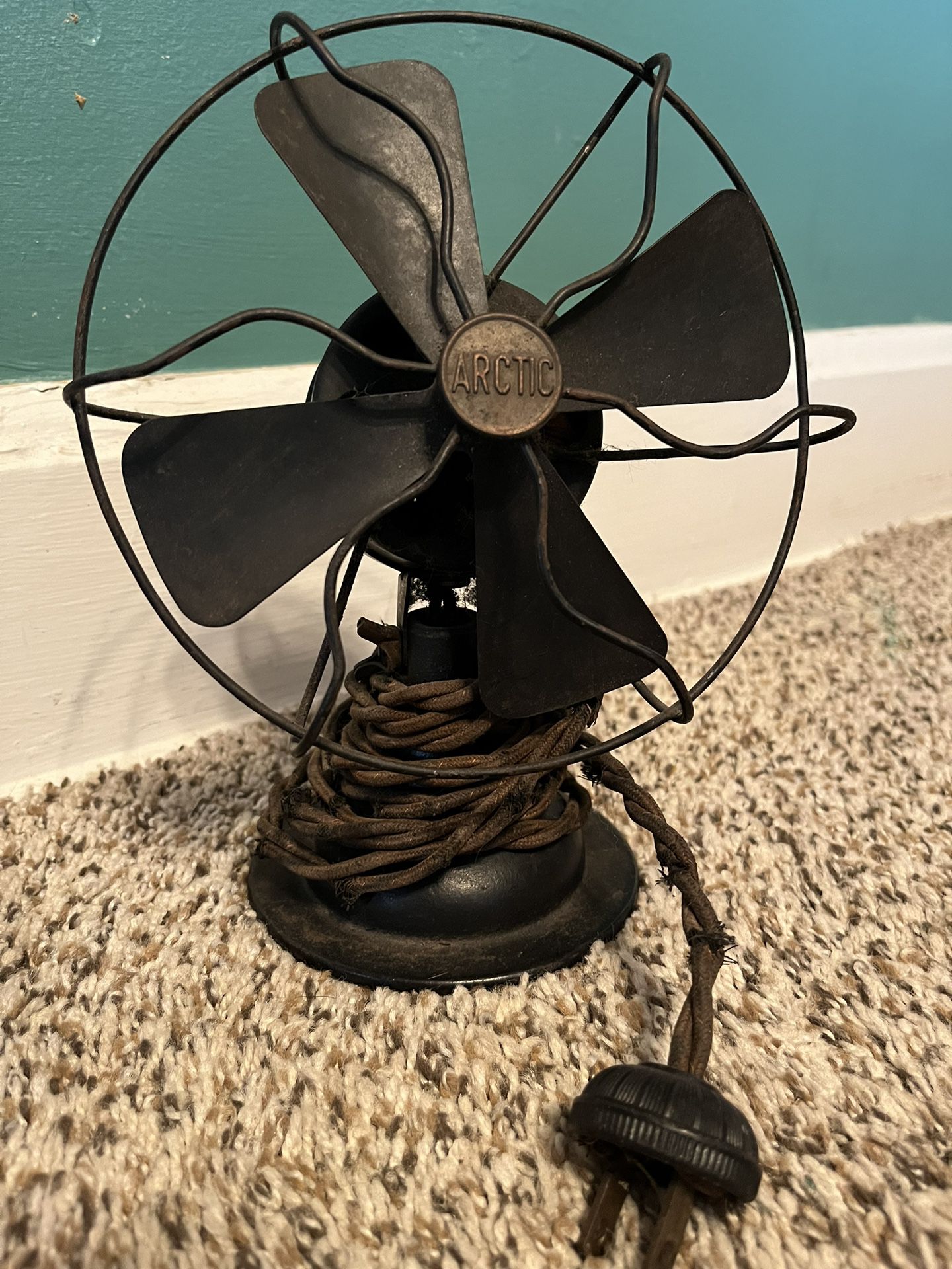 Antique 1920s Arctic Sears & Roebuch & Co Small Fan