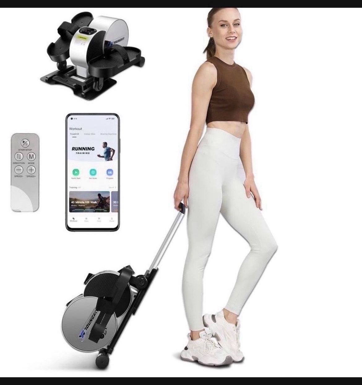 Under Desk Elliptical with Fitness APP