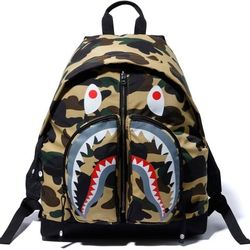 BAPE 1ST Camo Shark Day Pack (FW19) Yellow