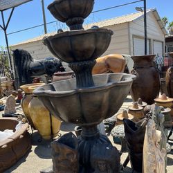 Concrete Fountains — Bird Baths N More  Price Vary 