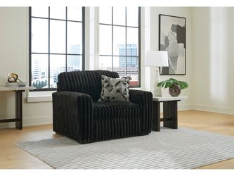 Midnight-Madness Onyx Chair and a Half