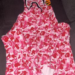  Pink Bape Zip Up 