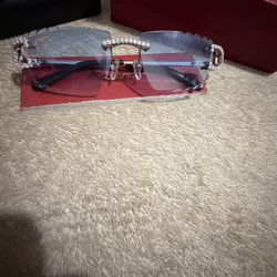 Cartier Rimless Sunglasses w/ Original Case – Luxury Designer
