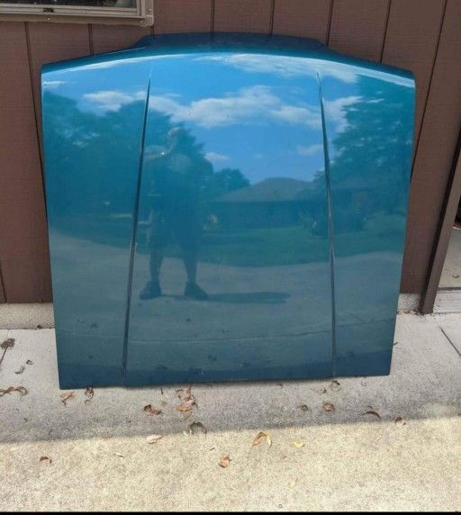 Rare OEM 93 Ford Mustang Hood 'Reef Blue' Original Factory Paint Foxbody Mustang Hood 