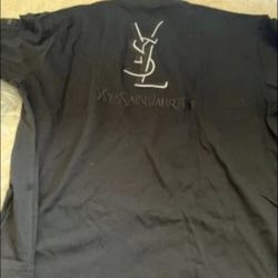 NEW BLACK YSL TSHIRT