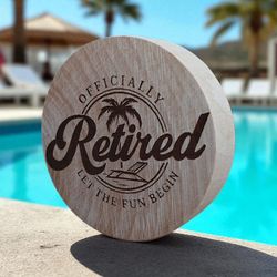 "Retired" Wooden Bottle Opener