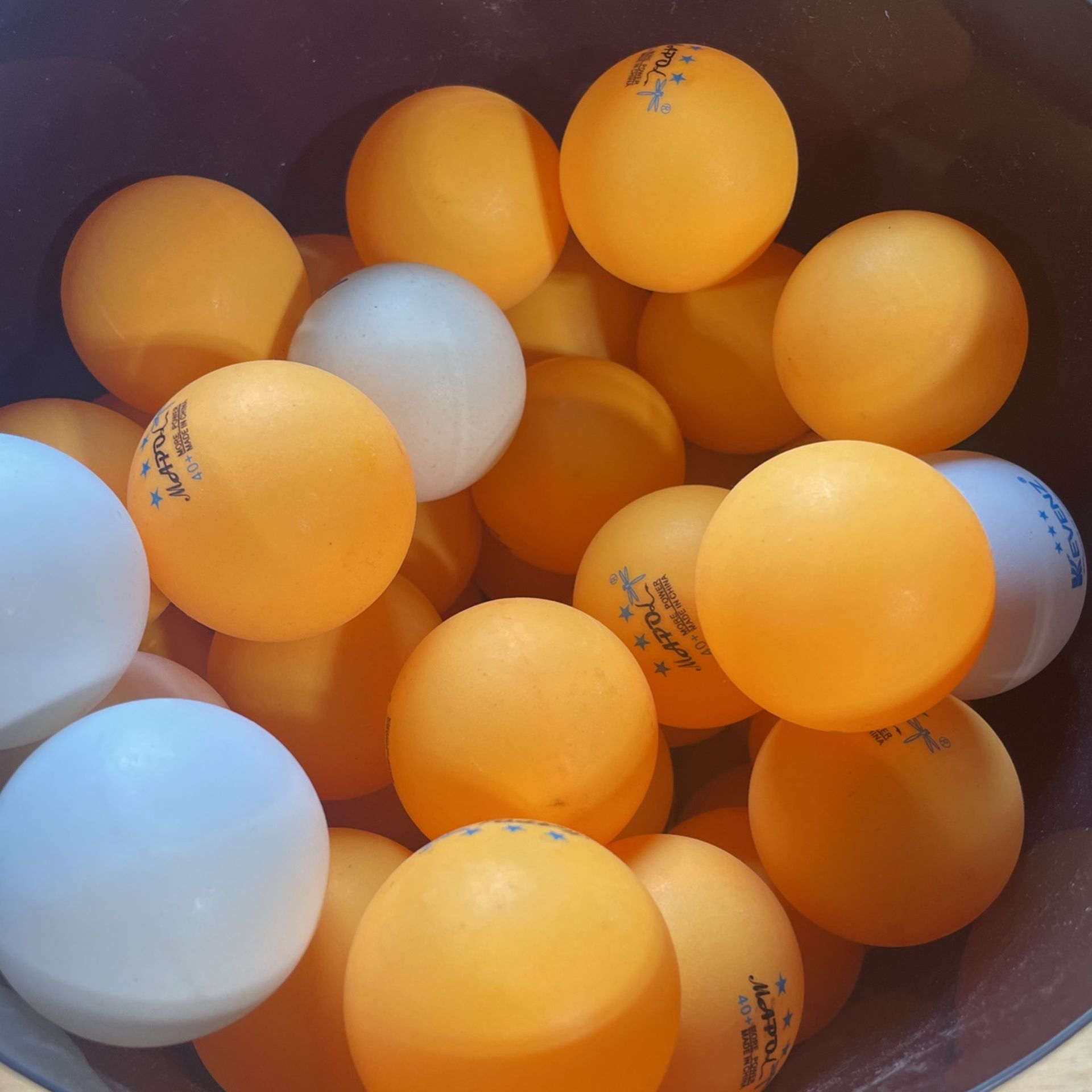 Bucket Ping Pong Balls