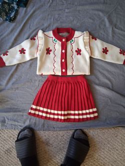 5t wool sweater skirt combo