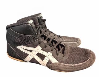 ASICS Matflex 7 Wrestling Shoes Black White 1081A051 Men’s Size 11.5 Lightweight