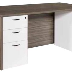 Desk Executive Desk Two‑Tone Executive Office Desk – Modern Design