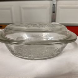 Vintage Princess House Glass Casserole Dish with Lid FANTASIA 3 QT 