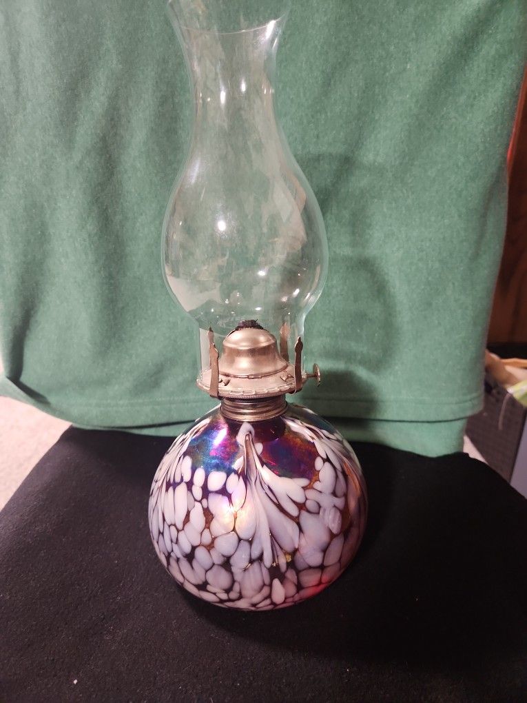 Mt.Saint Helen's Oil Lamp 