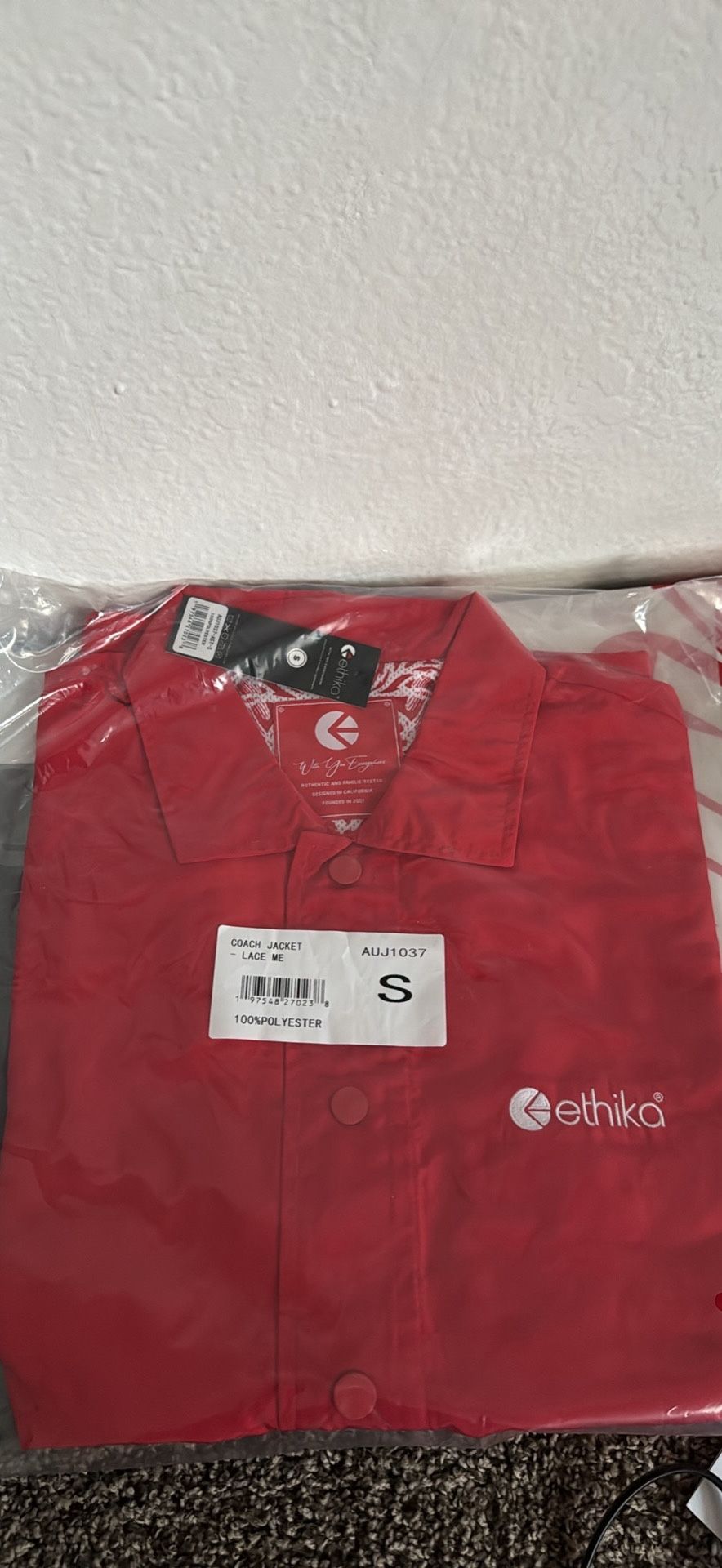 Ethika Track Coat Brand New Never Worn