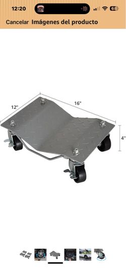 Steel Wheel Dolly with Locking Casters
