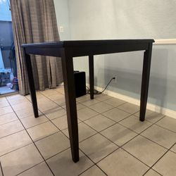 Brown Wood Dining Table 