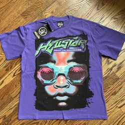 REAL Hellstar Goggles T-Shirt Purple