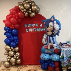 Sonic Balloons Plus Backdrops 