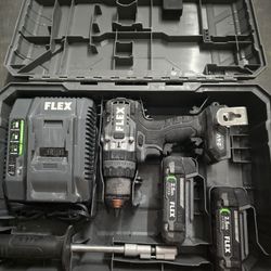 FLEX 24v Brushless 1/2" 2 Speed Hammer Drill Kit With Turbo