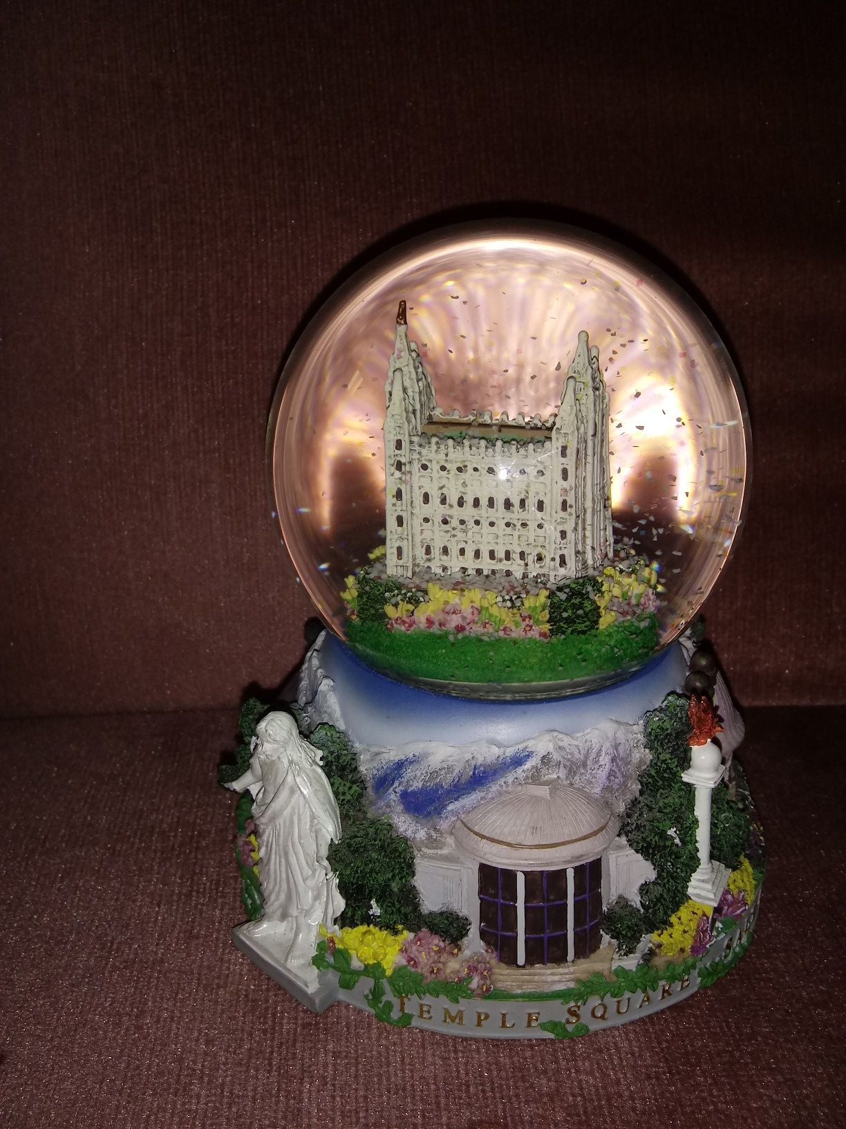 Salt Lake City Temple Square Musical Snow Globe
