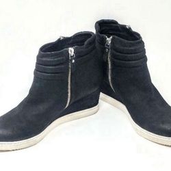 Platform Wedge Sneakers Ankle Boots Women's Size 10 M