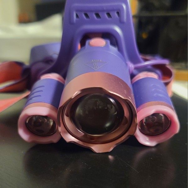 Ultra Bright Rechargeable LED Headlamp 1080 Lumens, Zoomable Flashlight. Headlight is USB Rechargeable, IPX45 HeadLamp is perfect for Camping, Caving,