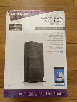 NEW NETGEAR N300 WiFi Cable Modem Router