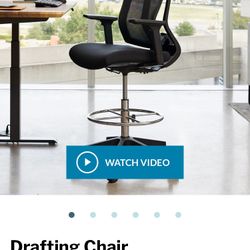 Vari Varidesk Drafting Office Chair Black Like New