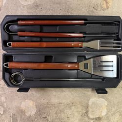 Cuisinart 10-Piece Premium Grilling Set – Stainless Steel BBQ Tool Kit with Case 