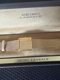 New SEIKO LASSALE antique watch in box