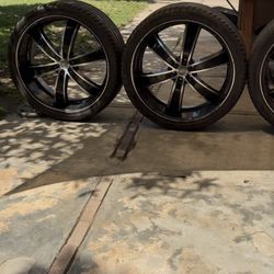 26” Inch Rims With Tires Size 305/30ZR26