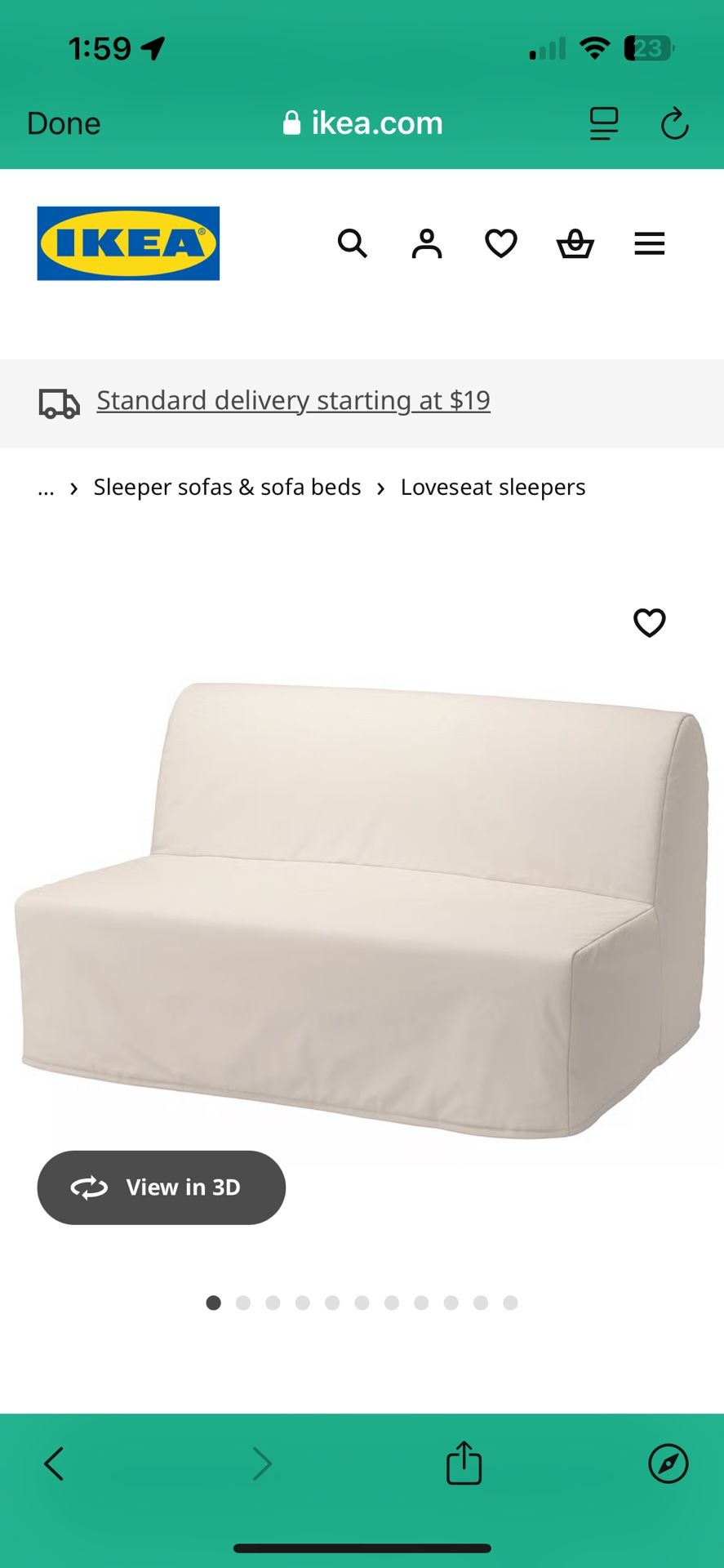 IKEA Lycksele Lovas Sleeper Sofa